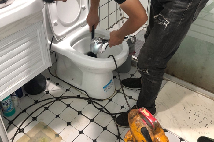 杜集疏通下水道